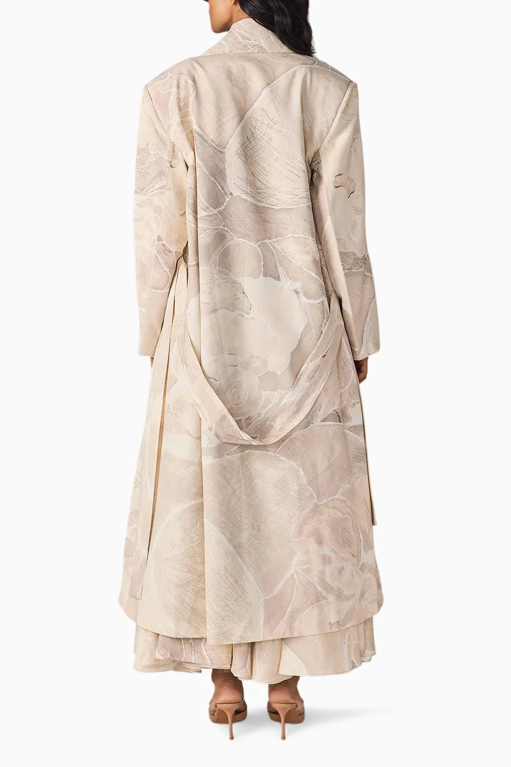 Dull Scratch Flower Harper Trench