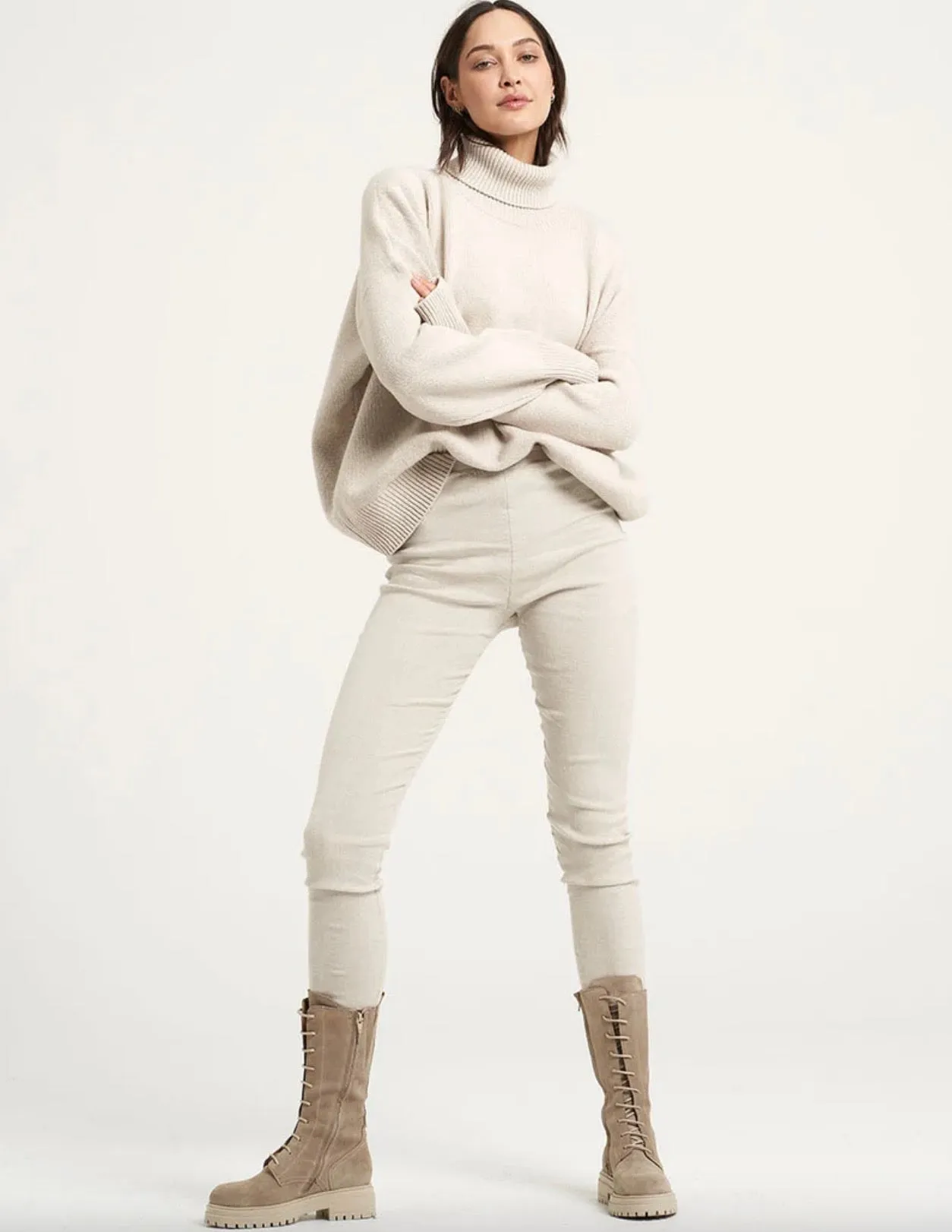 Estilo Emporio Linen Stretch Pant - Natural