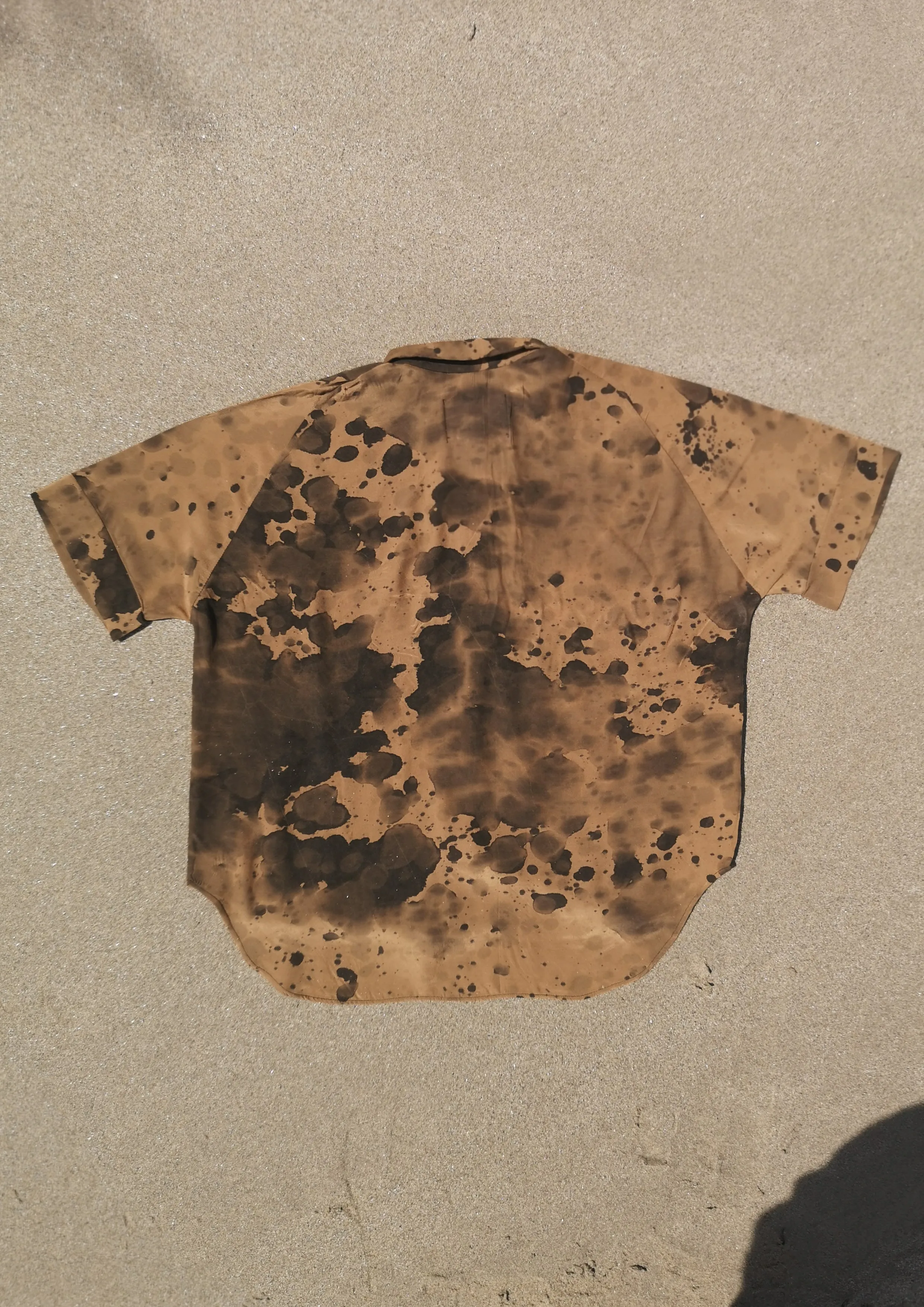 HOMEMADE - UNIQUE BLOUSE UNISEX - HAND PAINTED - gold / black